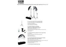 Load image into Gallery viewer, Photography Photo Portrait Studio 600W Day Light Black/Silver Umbrella Continuous Lighting Kit