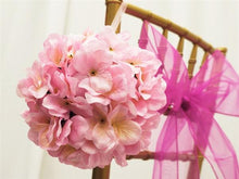 Load image into Gallery viewer, Hydrangea Kissing Ball Artificial Silk Flowers - Pink - 4 pack