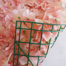 Load image into Gallery viewer, Hydrangea Artificial Flower Wall Mat Panel - Blush - 4 panels