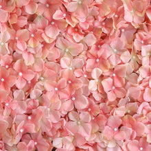Load image into Gallery viewer, Hydrangea Artificial Flower Wall Mat Panel - Blush - 4 panels