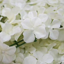 Load image into Gallery viewer, Hydrangea Artificial Flower Wall Mat Panel - Cream - 4 panels
