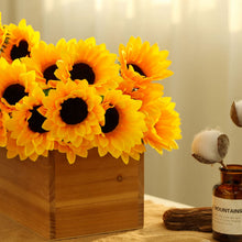 Load image into Gallery viewer, Small Yellow Silk Sunflowers