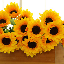 Load image into Gallery viewer, Small Yellow Silk Sunflowers