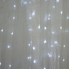 Load image into Gallery viewer, 600 LED Lights BIG Wedding Party Photography Organza Curtain Backdrop - White - 20FT x 10FT