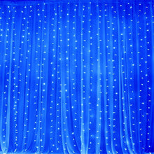 Load image into Gallery viewer, 600 LED Lights BIG Wedding Party Photography Organza Curtain Backdrop - Blue - 20FT x 10FT