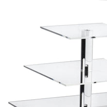 Load image into Gallery viewer, 8 Tier Square Heavy Duty Acrylic Glass Cupcake Dessert Stand For Birthday Wedding Party