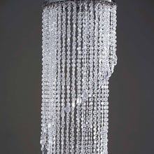 Load image into Gallery viewer, 72" Acrylic Diamond Spiral Chandelier Centerpiece Wedding Party Event - Free Stand + Poles