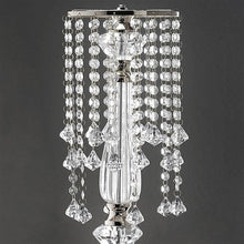 Load image into Gallery viewer, 22" Tall Flower Stand Crystal Pendants Chandelier Wedding Centerpiece