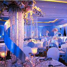 Load image into Gallery viewer, 22" Tall Flower Stand Crystal Pendants Chandelier Wedding Centerpiece