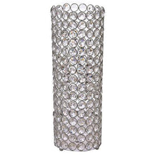 Load image into Gallery viewer, 16" Tall Silver Exquisite Wedding Votive Tealight Crystal Candle Holder