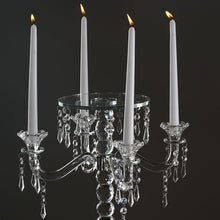 Load image into Gallery viewer, 15" Gemcut Egyption Handcrafted Glass Candelabra Votive Candle Holder With Crystal Chains - 1 PCS