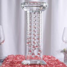 Load image into Gallery viewer, 14" Gemcut Egyptian Handcrafted Glass Crystal Pillar Vase Chandelier Table Top Wedding Centerpiece - 1 PCS