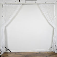 Load image into Gallery viewer, Set Of 2 Ivory Fire Retardant Sheer Floral Lace Premium Curtain Panel Backdrops Window Treatment With Rod Pockets - 5FTx10FT