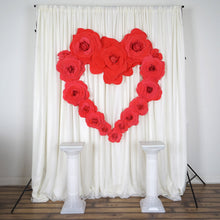 Load image into Gallery viewer, 12" Large Foam Rose Backdrop Wall Decor - White - 4 pcs