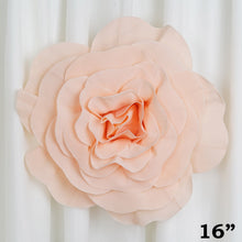 Load image into Gallery viewer, 16" Large Foam Rose Backdrop Wall Decor - Blush - 4 pcs