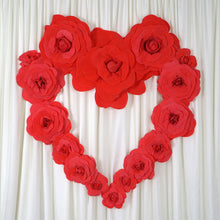 Load image into Gallery viewer, 16" Large Foam Rose Backdrop Wall Decor - Lavender - 4 pcs