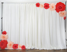 Load image into Gallery viewer, 16" Large Foam Rose Backdrop Wall Decor - White - 4 pcs