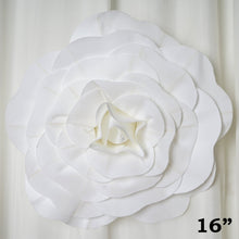 Load image into Gallery viewer, 16" Large Foam Rose Backdrop Wall Decor - White - 4 pcs