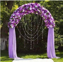 Load image into Gallery viewer, Decorative Metal Wedding Arch - White - 55"Wx90"H
