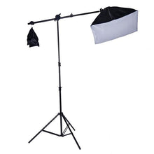 Load image into Gallery viewer, 2400 Watt Softbox Photo Studio Continuous Lighting Kit With Boom Arm Hairlight Softbox