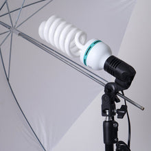 Load image into Gallery viewer, 1200 Watts White Umbrella Soft box Continuous Lighting Photo Video Studio Kit With Chromakey Background Muslins (Green Black White)