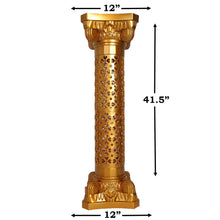 Load image into Gallery viewer, 41" Tall Gold Venetian Artistic Roman Wedding Decorative Columns - 4PCS/Set