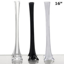 Load image into Gallery viewer, 16" White Eiffel Tower Wedding Glass Vases -12pcs
