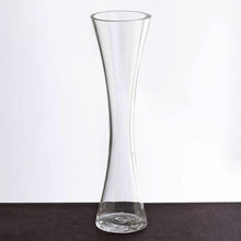 Load image into Gallery viewer, 12" Tall Clear Hourglass Shaped Floral Centerpiece Vase Wedding Party Decoration - 12 PCS