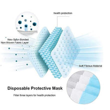 Load image into Gallery viewer, Pack of 50 - 3 Ply Disposable Face Mask with Ear Loop