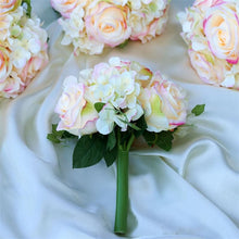Load image into Gallery viewer, Rose &amp; Hydrangea Bouquet Artificial Silk Flowers - Pink
