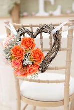 Load image into Gallery viewer, Open Rose Bouquet Artificial Foam Flowers - Coral
