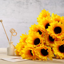 Load image into Gallery viewer, Small Yellow Silk Sunflowers
