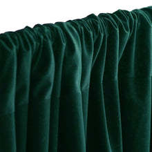 Load image into Gallery viewer, Set Of 2 Hunter Green Fire Retardant Polyester Curtain Panel Backdrops Window Treatment With Rod Pockets - 5FTx10FT
