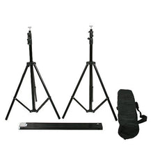 Load image into Gallery viewer, Adjustable Heavy Duty Pipe and Drape Kit Wedding Photography Backdrop Stand
