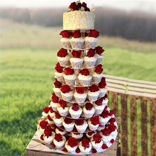Load image into Gallery viewer, 8 Tier Round Heavy Duty Acrylic Glass Cupcake Dessert Stand For Birthday Wedding Party
