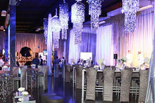 Load image into Gallery viewer, 53" Acrylic Diamond Chandelier Centerpiece For Wedding Party Event - Free Stand + Poles
