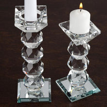 Load image into Gallery viewer, 6" Gemcut Egyption Handcrafted Crystal Glass Votive Candle Holder Table Top Wedding Centerpiece - 1 PCS
