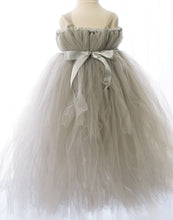 Load image into Gallery viewer, Empyrean Tulle  Floor-Length Dress - Silver
