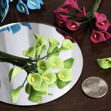 Load image into Gallery viewer, 72 Eco Friendly Handmade Light Blue Calla Lily Flowers For DIY Home Decor Craft Supplies

