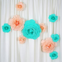 Load image into Gallery viewer, 20" Large Foam Rose Backdrop Wall Decor - White - 2 pcs
