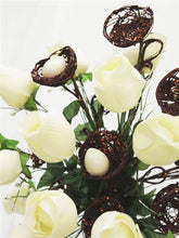 Load image into Gallery viewer, 6 x Trio of Glittered Bird’s Nest on Stem - Chocolate
