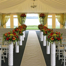 Load image into Gallery viewer, 4 Pcs Decorative Height Adjustable Wedding Roman Columns Plant Stand with LED lights - 30" Tall
